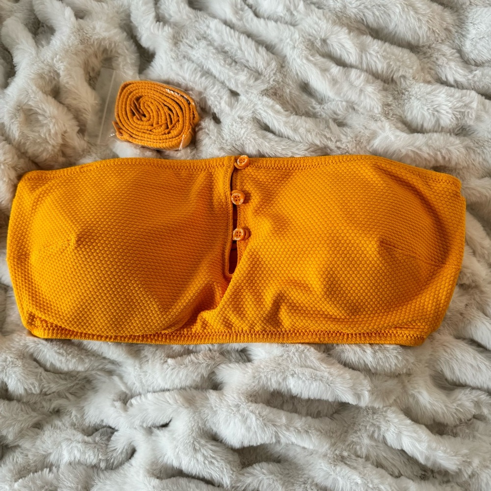 Aerie Neon Orange bikini top